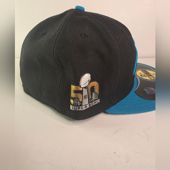 Lot Of 2 VGUC New Era NFL Carolina Panthers 59Fifty Fitted Hats Size 7 1/2 - Picture 4 of 14